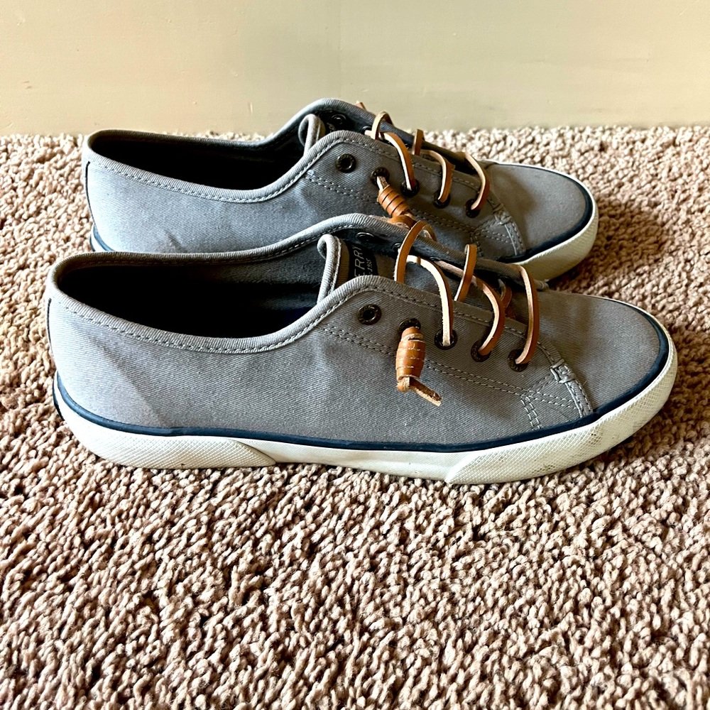 Gray womens Sperrys